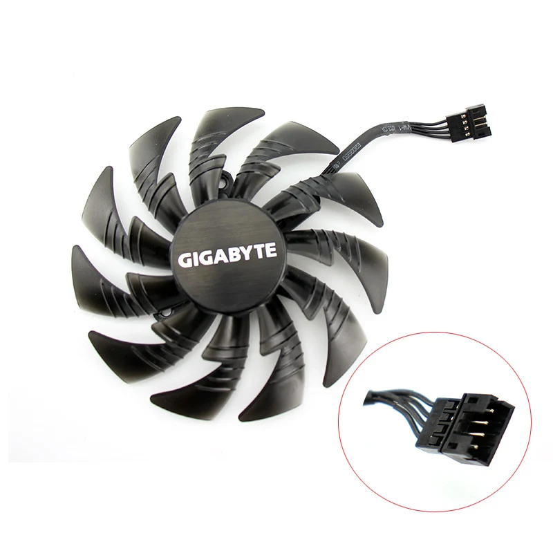 Охлаждающий вентилятор для видеокарты Gigabyte GTX1060 GTX1070 GTX1080 GTX1080TI AORUS