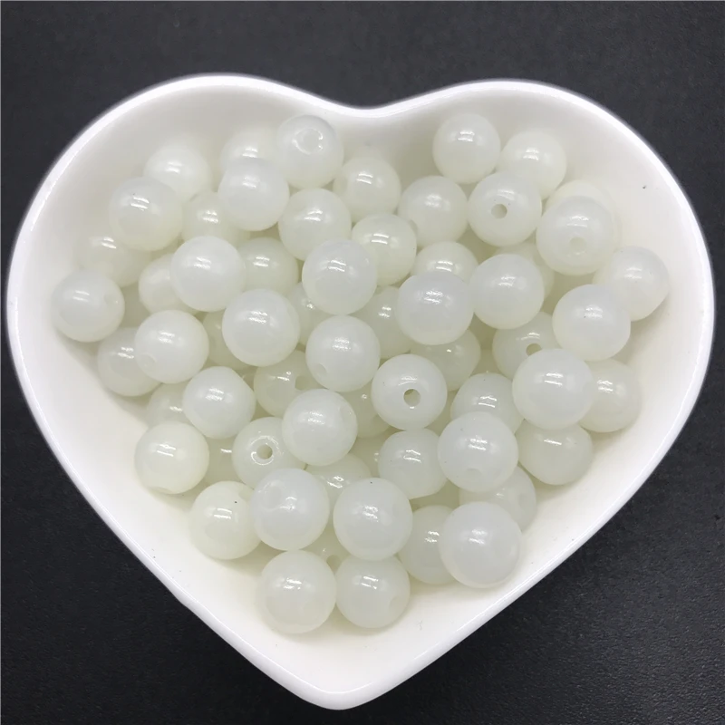 Glass Beads 4/6/8/10mm Round Loose Glass Beads For Jewelry Making Necklace DIY Bracelet
