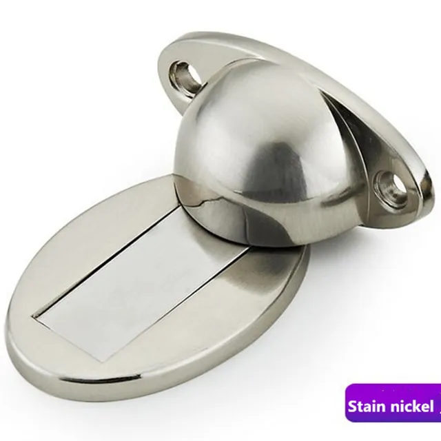 Modern Vintage Brushed Stainless Steel Zinc Alloy Stong Magnetism modern vintage brushed stainless steel zinc alloy stong magnetism door stopper antique brass door stops with - Modern Vintage Brushed Stainless Steel Zinc Alloy Stong Magnetism