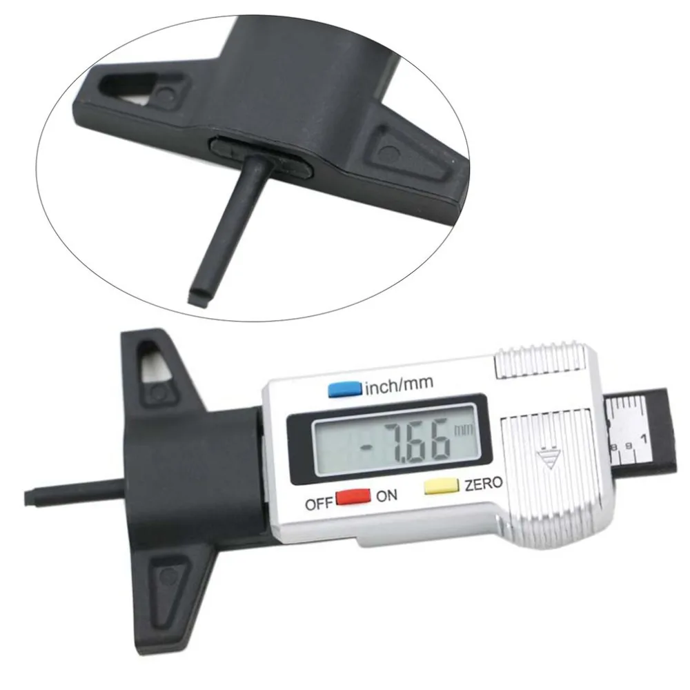 High Precision 1.14 Inch Digital LCD Display Tire Pressure Gauge Tread