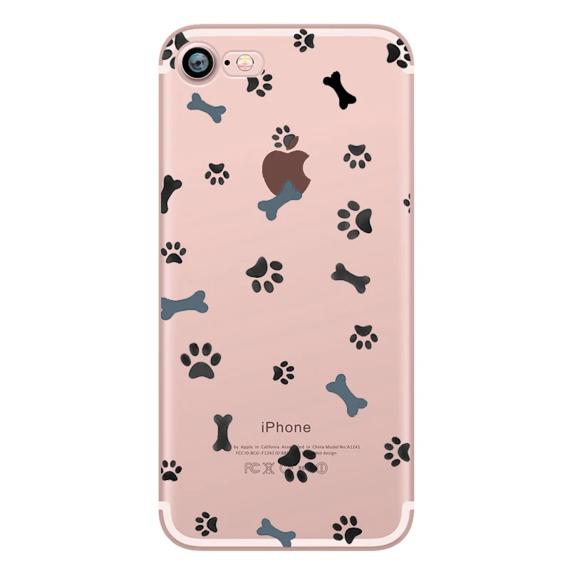 Phone Case Flamingo Panda Dog Hedgehog Cows Cute Animals for Apple  iphone 5S 6 6s 7 plus 5 se Transparent Clear Silicone Fundas (3)