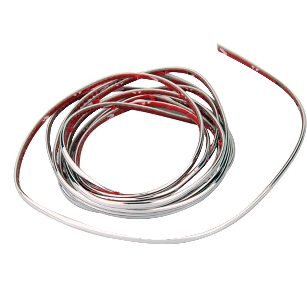 

4MM ×5M DIY Universal Automobile Car Motor Interior Exterior Decoration Adhesive Sticker Moulding Trim Strip Line (Silver) A30