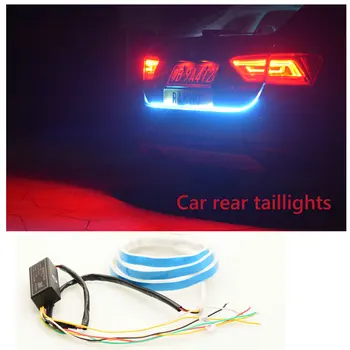 

MGTV LIGHT New Auto Car Tailgate Turning Signal Light Bar RGB LED Strip Trunk Light Strips Multicolor Braking Lamp