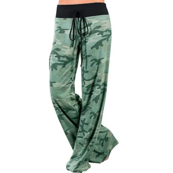 

Winter Autumn 2017 Bohemian Pants and Flowers Printed High Waist Lace Professional Wide Loose Pant New Size S-xxxl