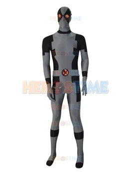 

New Custom Deadpool Superhero Costume the most popular halloween zentai suit Deadpool show costume Adult/Kids/Custom made