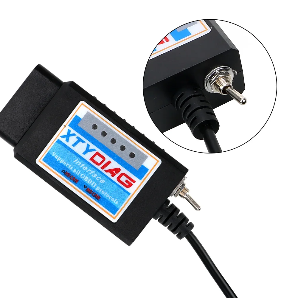 LEEPEE 100% PIC18F25K80 чип для Forscan OBD2 диагностический сканер ELM327 V1.5 USB Переключатель ELM 327 CAN/ms CAN