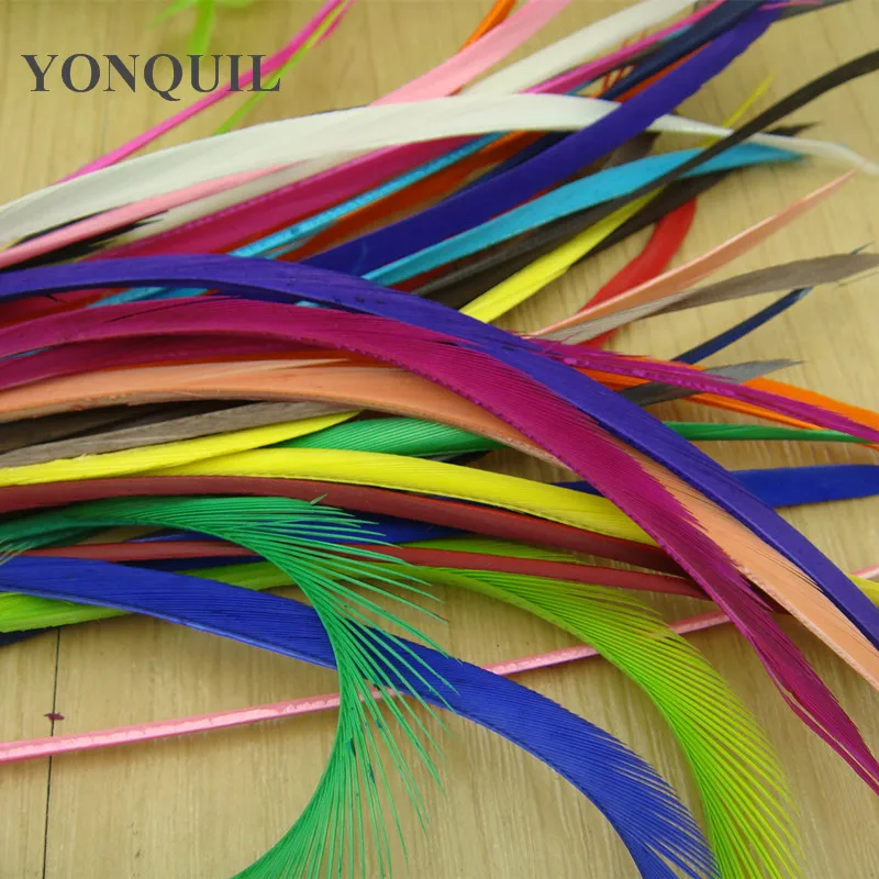 

Dyed single feather Hair Extension Acc Dyed Single Goose Biots Loose Feathers for fascinators/sinamay hat/mask,free shipping