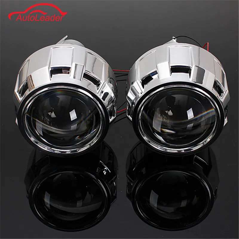 2 5Inch RHD Car Motor Mini Bi xenon HID Projector Lens Angle Eye Halo Lens Kit