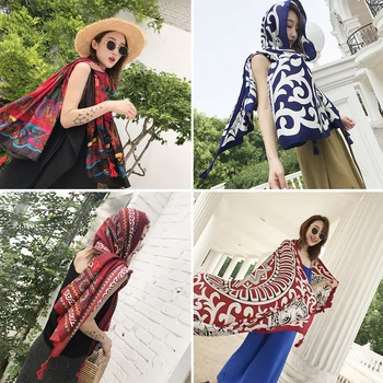 

Spring Autumn Winter Female Wool Plaid Scarf Women Cashmere Scarves Wide Lattices Long Shawl Wrap Blanket Warm Tippet Drop Ship