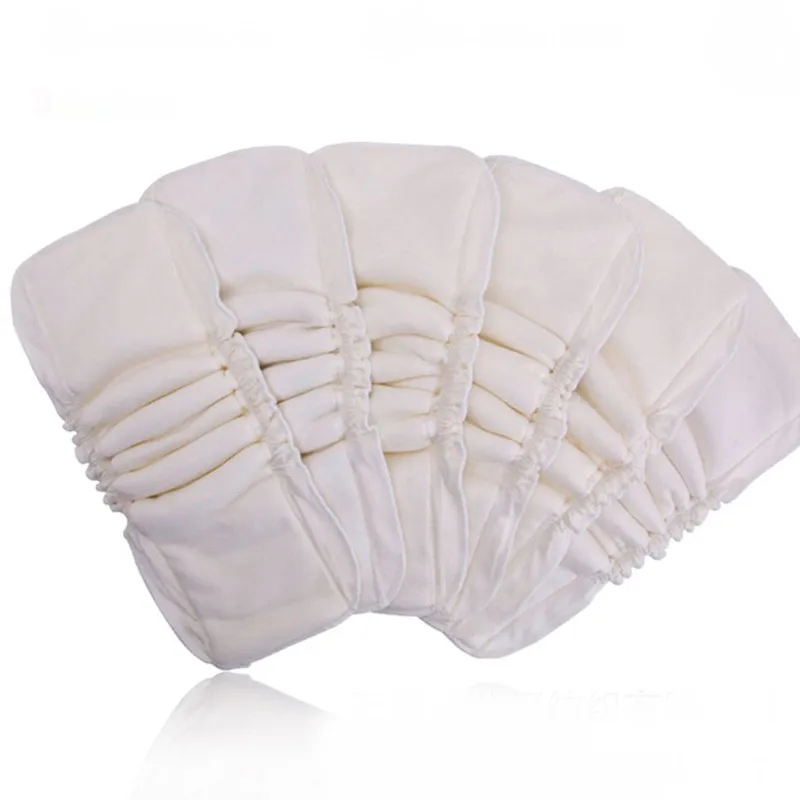 

Reusable 5 Layers Washable For Baby Diaper Cover Waterproof Organic Bamboo Cotton Wrap