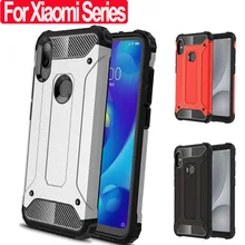 Armor Shockproof Case for Redmi 7 Note 7 6A Case Rigid Plastic Silicone PC Rugged Case Xiaomi Redmi 6A 7 Note 7 8 Pro Back Cover
