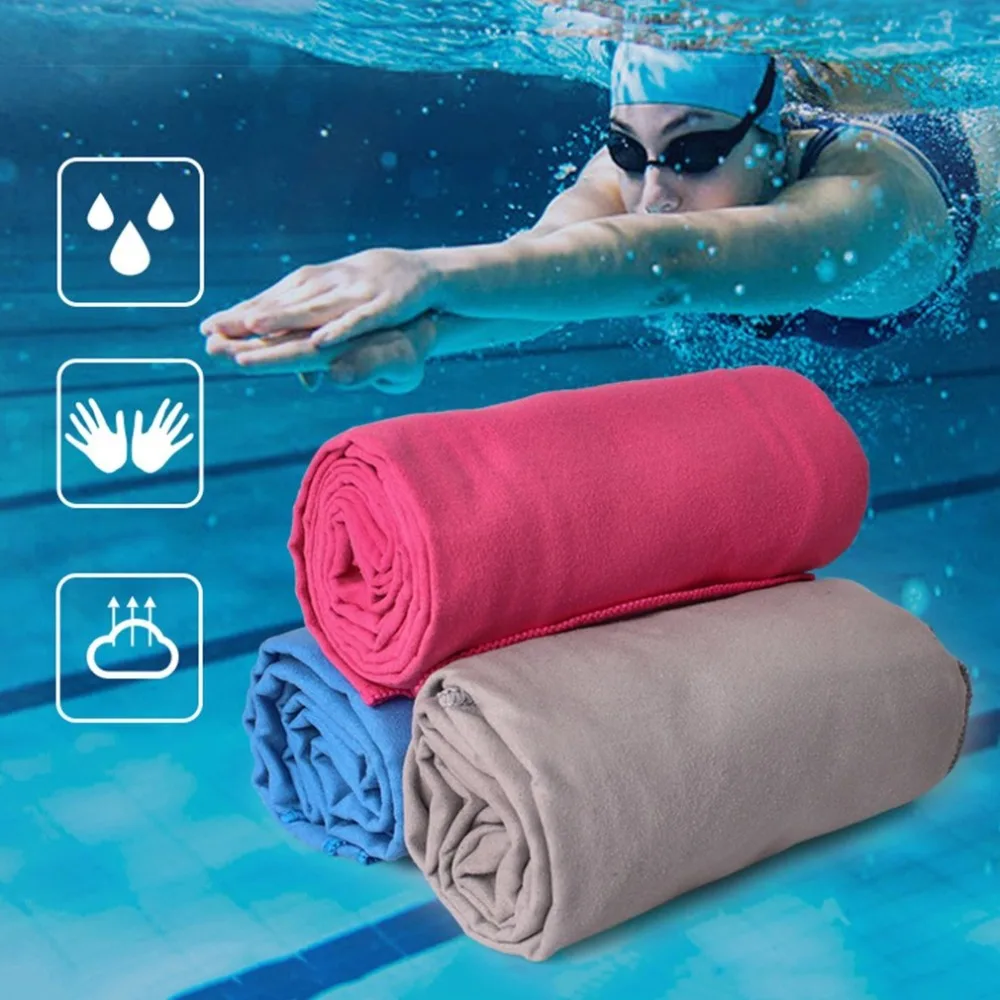 Portable Size Outdoors Quick Dry Travel Towel Compact Solid Color
