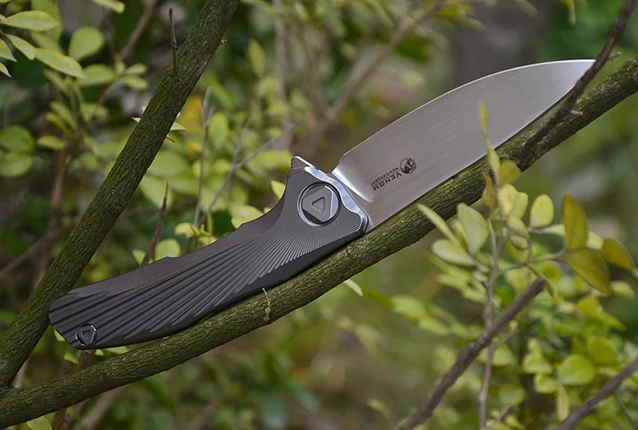 Кевин Джон Веном новая концепция S35VN складной нож Керамический шарикоподшипник походный охотничий карманный нож EDC инструменты титановая ручка