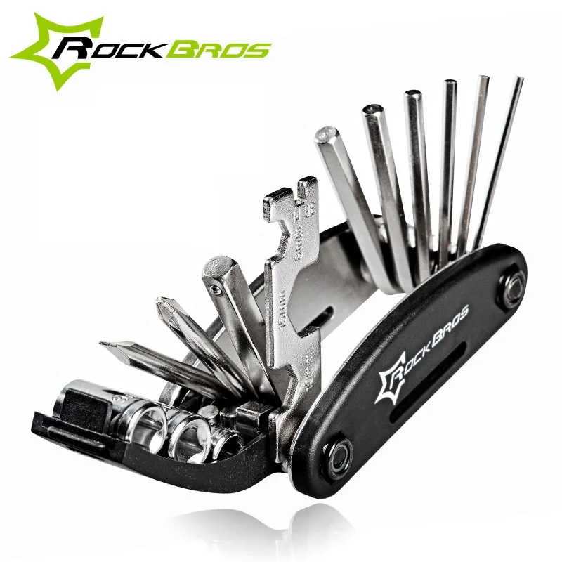 

ROCKBROS 16 in 1 Multifunction Bicycle Repair Tools Kit Hex Spoke Cycling Screwdriver Tool Mountain Cycling Bike Repair Tools