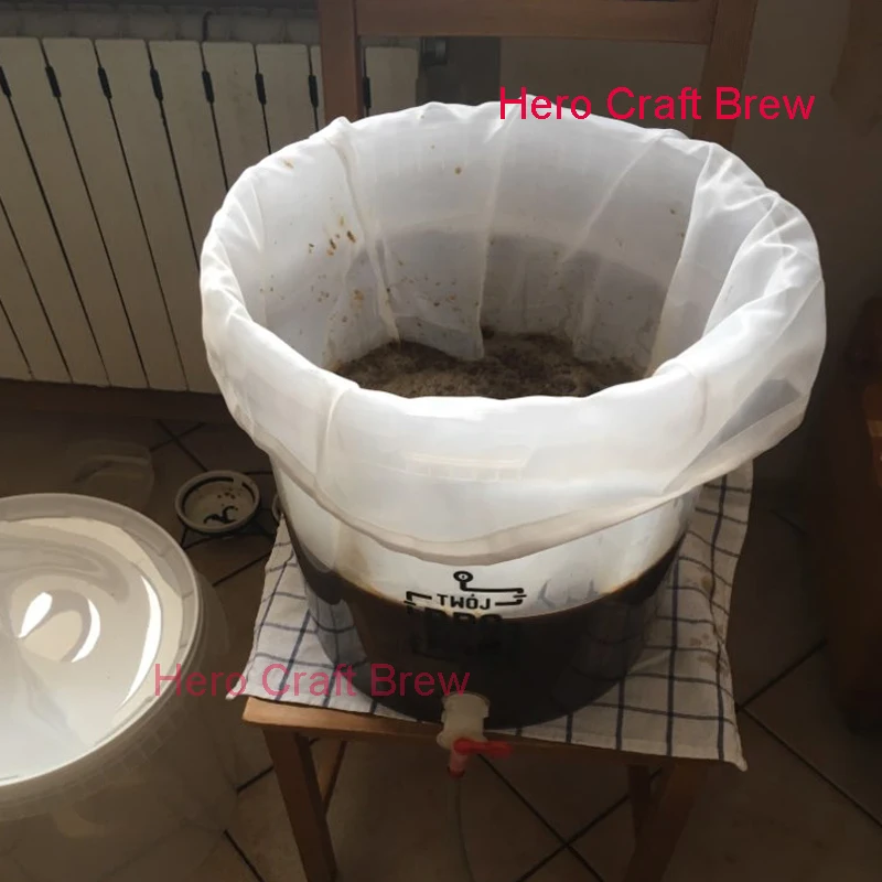 Все Mash Tun пивной пивоваренный мешок для чайника домашнего пивоварения пюре мешок для получения чистого сусла вина может быть настроен