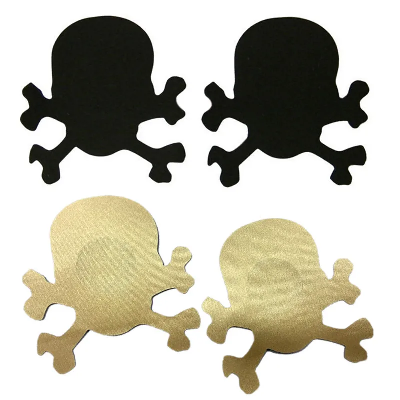 

women skull shaped bra pasties invisible nipple covers nipple sticker bra sexy nipple cover breast petals pads