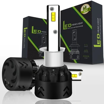 

2 X H1 Mini8 COB LED Car Headlight Bulb 25W 4800LM 9V-36V IP68 Waterproof 6000K Cold White 6063 Aluminum for TRUCK ALL IN ONE