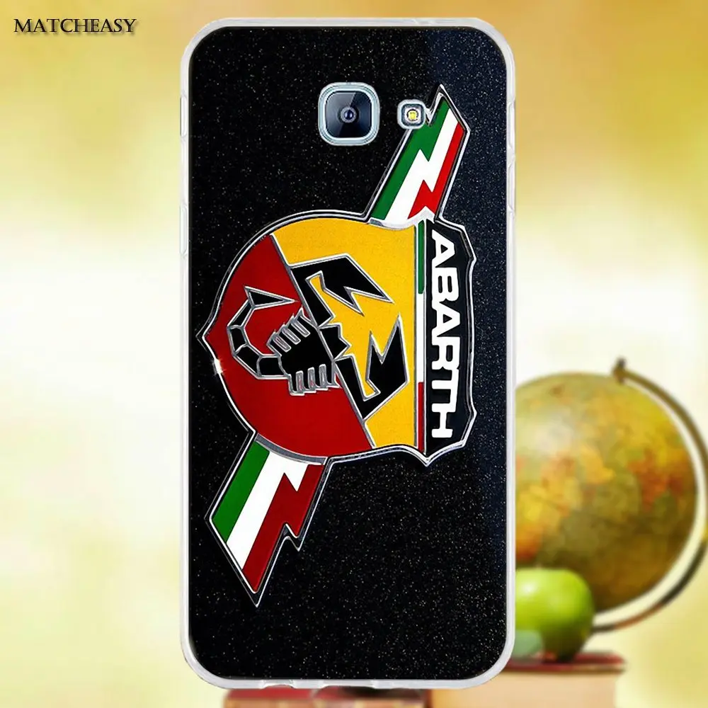 Oedmeb Fiat Abarth логотип ТПУ чехлы Чехол для Samsung Galaxy A3 A5 A7 J1 J2 J3 J5 J7 2015 2016