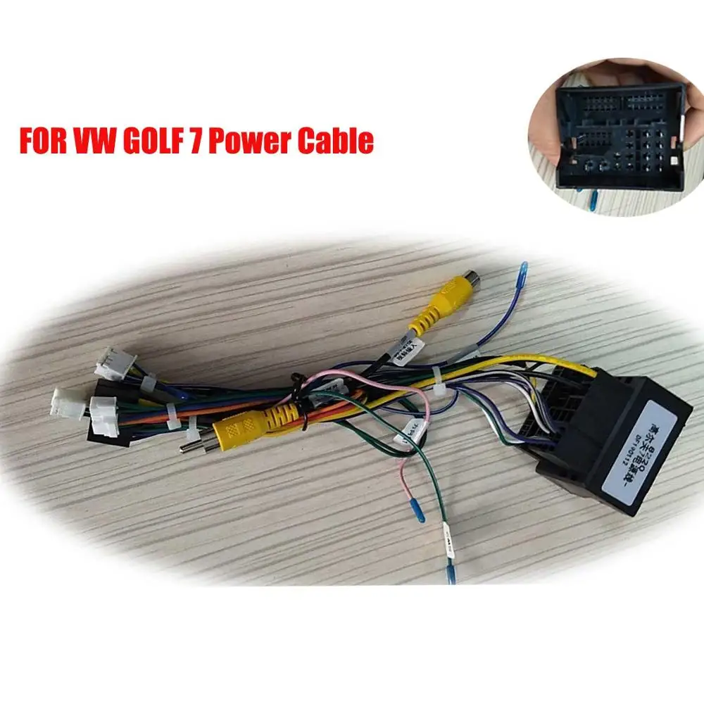 Автомобильный MP5 радио ISO Провода адаптер электропроводки разъем 16Pin радио кабельный жгут для адаптера переменного тока для мужчин и женщин Универсальный - Цвет: golf 7