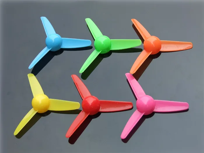 

smarian Color 3 leaf blade 80mm materials of air propeller model making technology model car accessories 2 mm hole Diy fpv rc