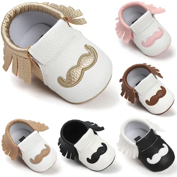 

6 Colors Newborn Baby Kids Prewalker PU Leather Fringe Anti-slip Shoes Infant Toddler Girl Boy Moccasins Soft First Walkers