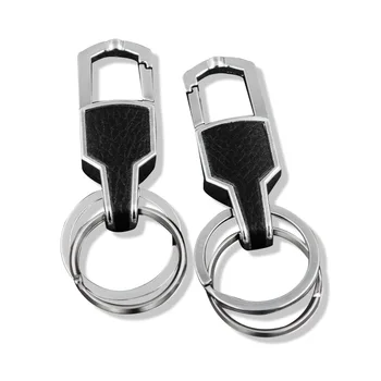 

Business Man Creative KeyChain Zinc Alloy Delicate Keyring Metal Keychain Simple EDC Key Holders