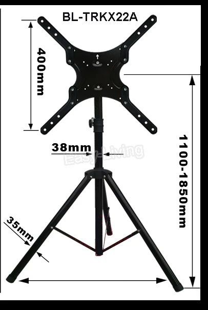 1"-40"/5" подвижное крепление для ЖК-телевизора, подставка для дисплея, штатив для телевизора с полным движением, складная напольная стойка, Макс. VESA 200*200 мм, загрузка 50 кг