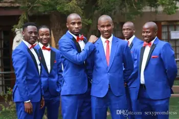 

2017 Latest Coat Pant Designs Navy Blue Men's Wedding Suit Groomsmen High Quality Suits Custom Made Tuxedo 2 Pieces Masculino