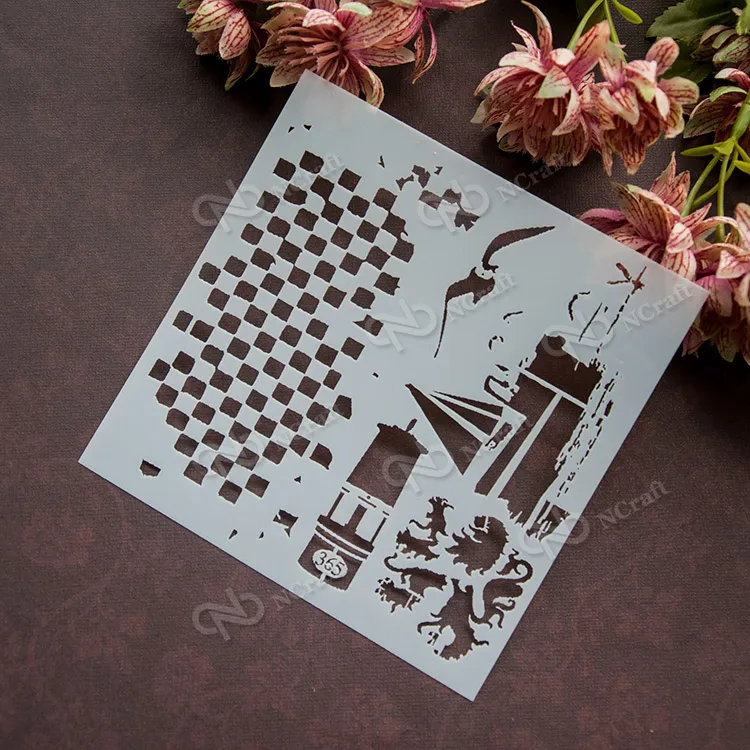 

NCraft Stencil S42 Scapbook Stencil Cake Decorating Tool scrapbooking