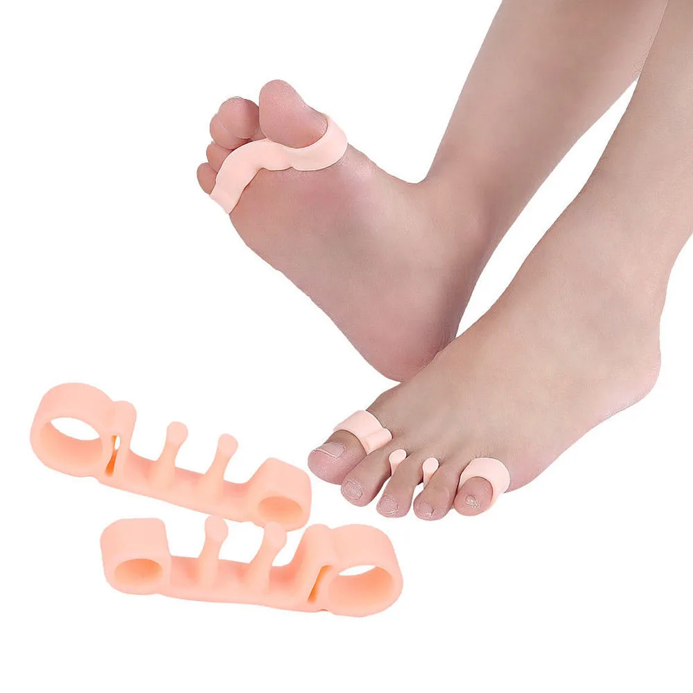 

1 Pair New Toe Separator Hallux Corrector Straightener Bunion Adjuster Feet Care Correction Night Foot Care