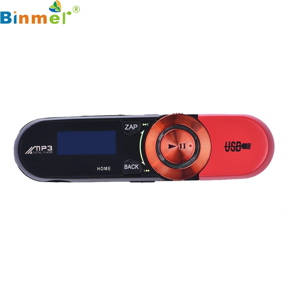 Binmer A18 USB lcd экран 16Гб поддержка флэш TF плеер MP3 музыка fm-радио