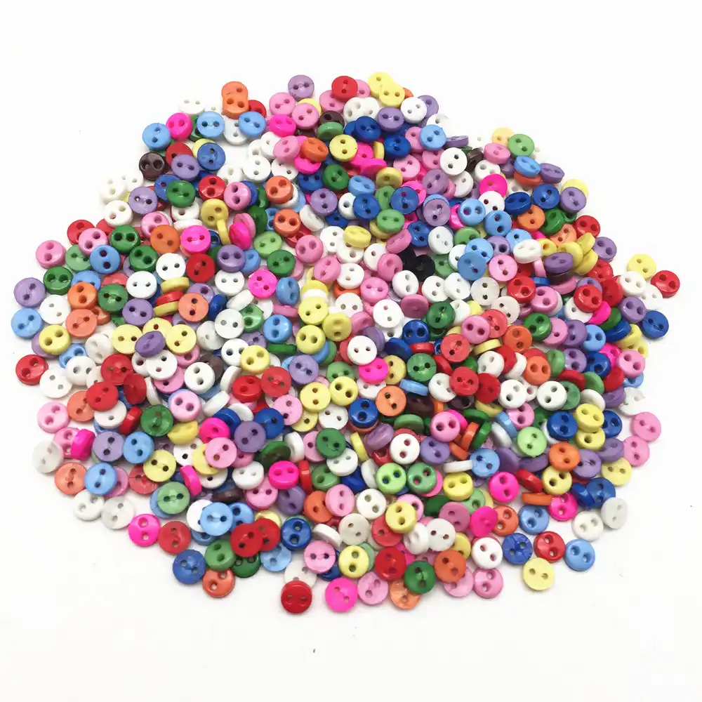 New Mini buttons 4mm 144pcs mixed / 1 color Mini heart tiny buttons for
