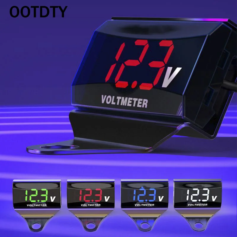 

8V-150V LED Digital Display Voltmeter Car Motorcycle Voltage Volt Gauge Panel Meter With Bracket