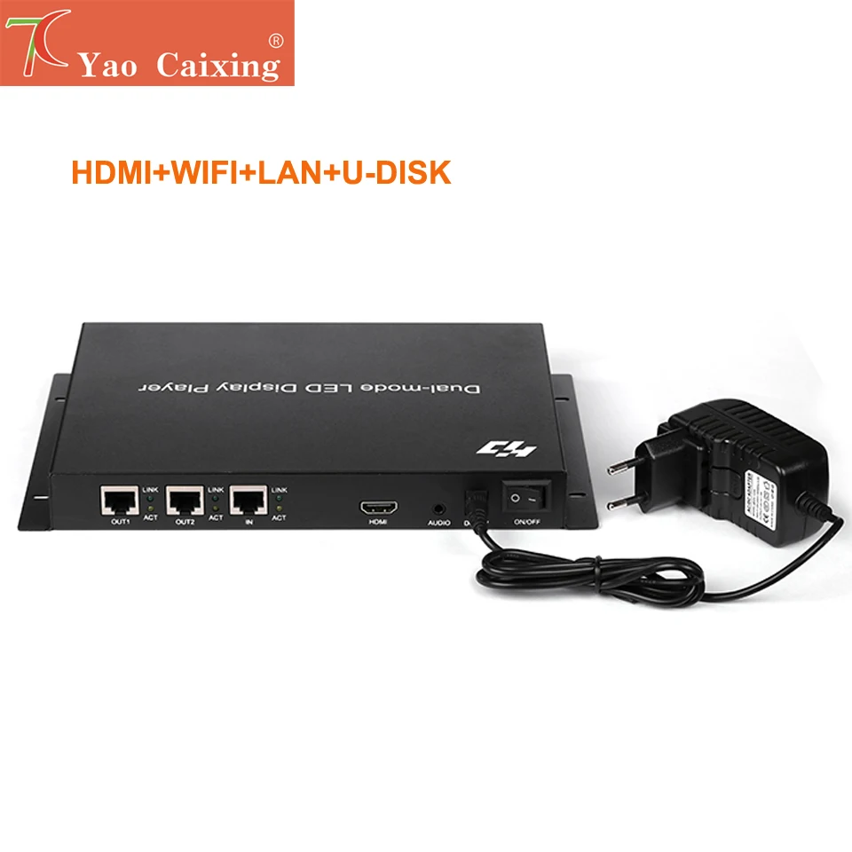 

HD-A603 sending box controller with hdmi wifi rj45 usb asynchronous control card p1 p2 p3 p4 p5 p6 p8 p10 rgb led display screen