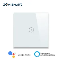 Настенный WiFi выключатель для умного дома с возможностью голосового управления при помощи Алисы или Google Home. Поддержка управления при помощи Android или iOS приложений. Поддержка частот EU Gang 1 Gang 2 Gang 3