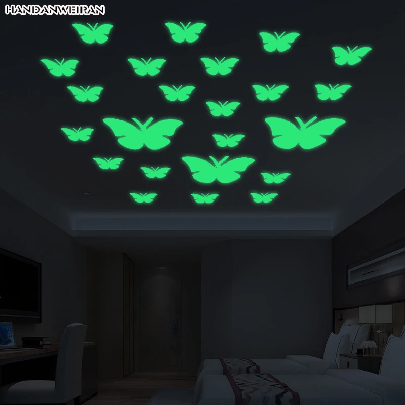 12 Adet Isikli Kelebek Sticker Sevimli Karikatur Duvar Cikartmalari Floresan Sticker Yatak Odasi Cocuk Odasi Suslemeleri Cocuk Sticker Butterfly Stickers Cartoon Wall Stickersfluorescent Stickers Aliexpress