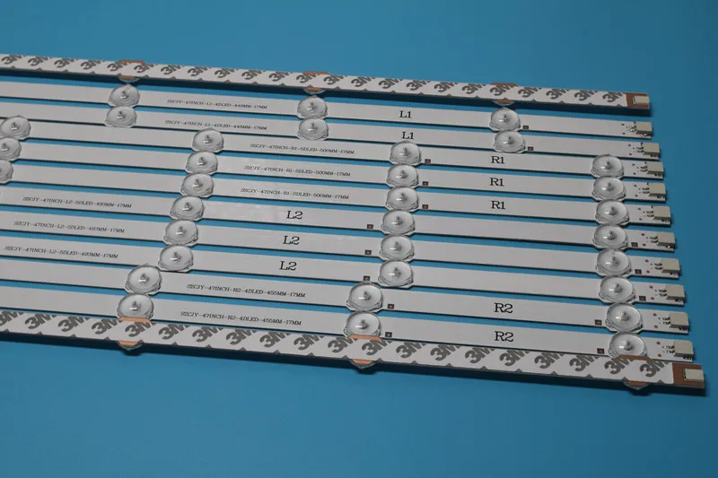 Beented 100 compatible 100 New R1 L1 R2 L2 47 LED backlight bar Replacement 6916L 1174A 2