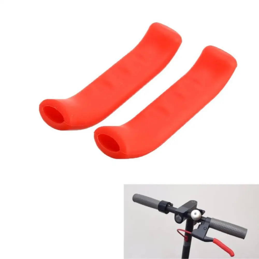 

2 Pcs Red Brake Handle Grips Protector Cover For Xiaomi Mijia M365 Electric Scooter