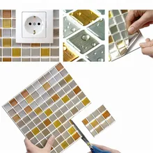 3D Peel and Stick Backsplash Removable Self Adhesive Mosaic Stone Tile Wall decal Sticker DIY Kitchen Bathroom Home Decor Vinyl 3d random design fresh green crystal glass mosaic backsplash pool wall tile bathroom kitchen decor sticker free shipping lsnsj06