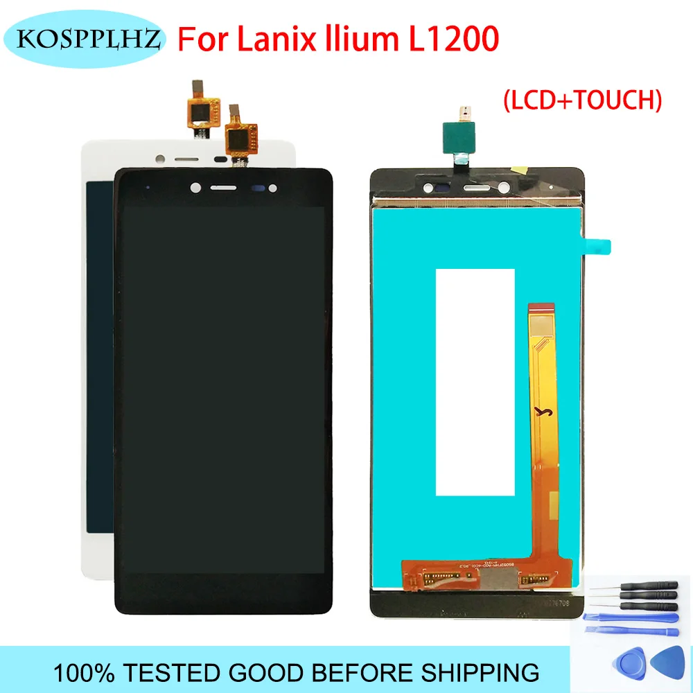 5-дюймовый 100% протестированный ЖК-экран для Lanix lлия L1200 ЖК-дисплей и сенсорный