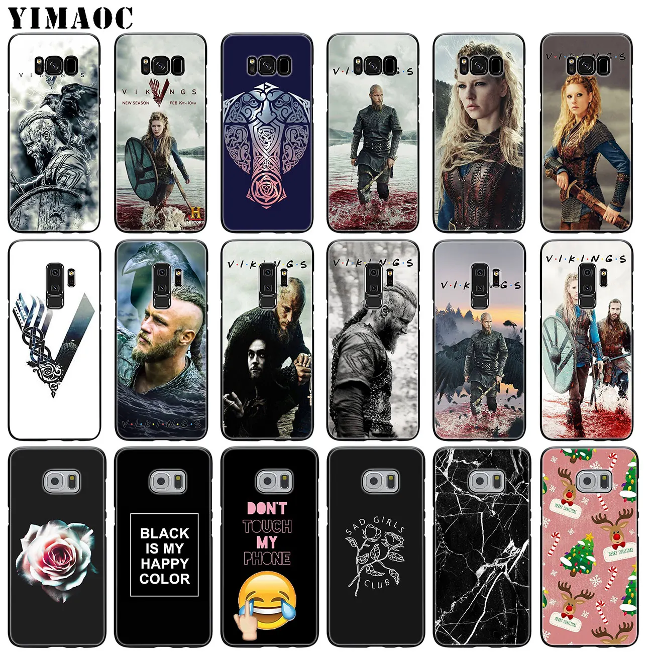 Модный мягкий силиконовый чехол YIMAOC серии vikings 4 для Samsung Galaxy S20 Ultra S10 Lite S9 S8 Plus S7 Edge