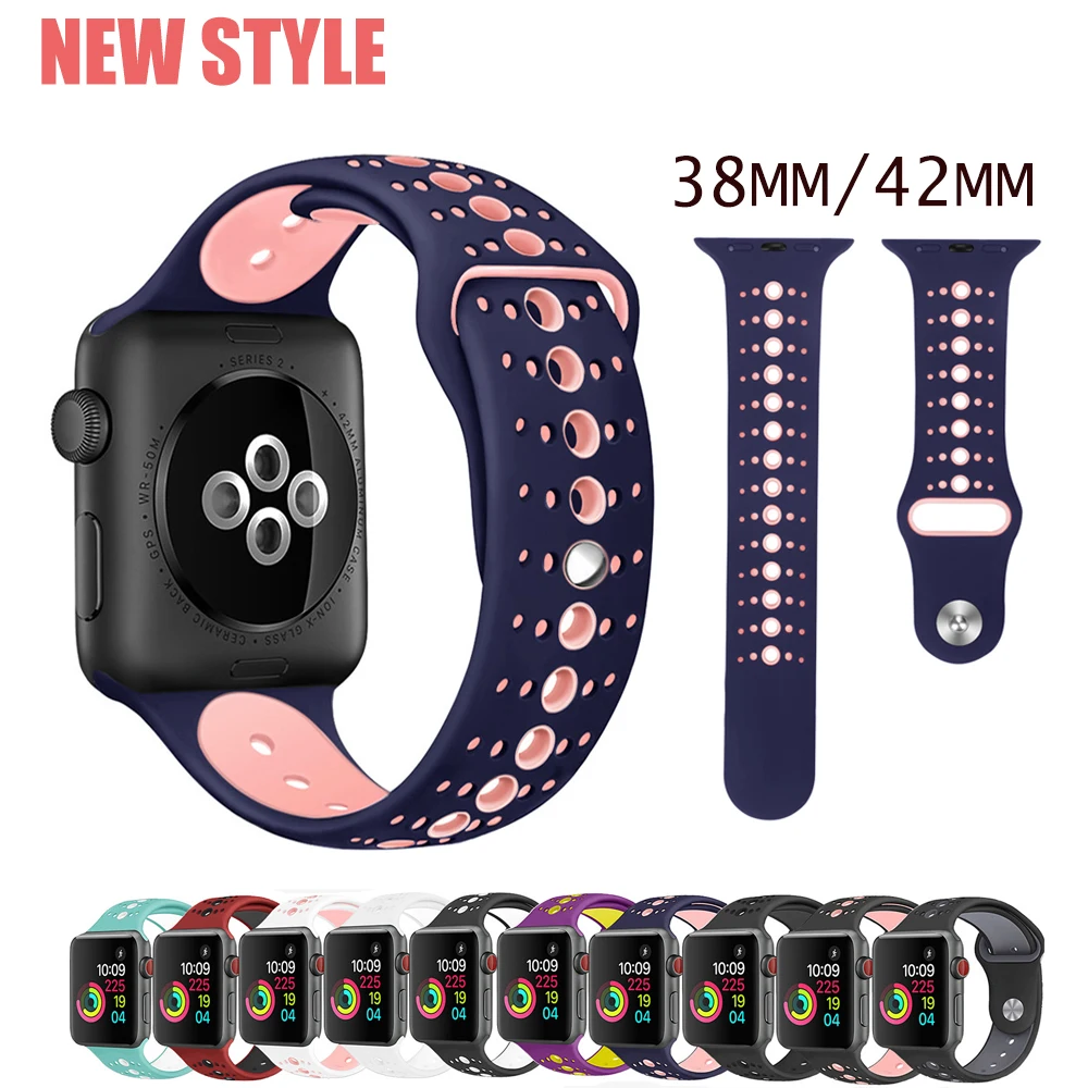 

DIDI Strap For Correa Apple Watch 42mm Silicone Band iWatch Strap For Apple Watch Band 38mm Silicone Women Series 3 Bracelet