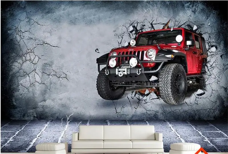 3d room wallpaper custom mural non woven photo Retro luxury car wall