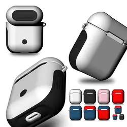 Чехол для наушников Apple AirPods Bluetooth беспроводной наушник-вкладыш Зарядка чехол силиконовый ударопрочный защитный чехол