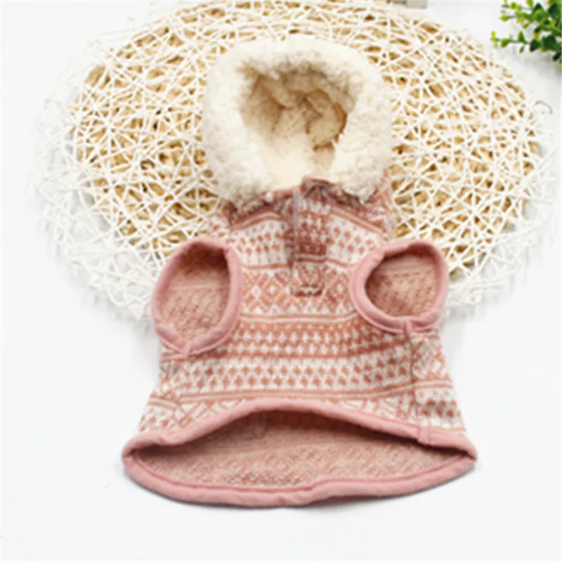 Dog Sweater Coat Winter Dog Clothes Jacket Knit Apparel Poodle Bichon