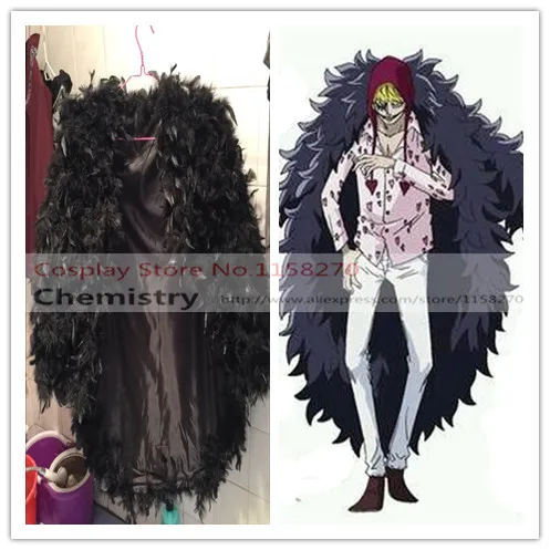 送料無料ワンピースdonquixote Rosinanteコラソンコスプレ衣装の羽のコート Coat Embroidered Costume Footballcoat Baseball Aliexpress