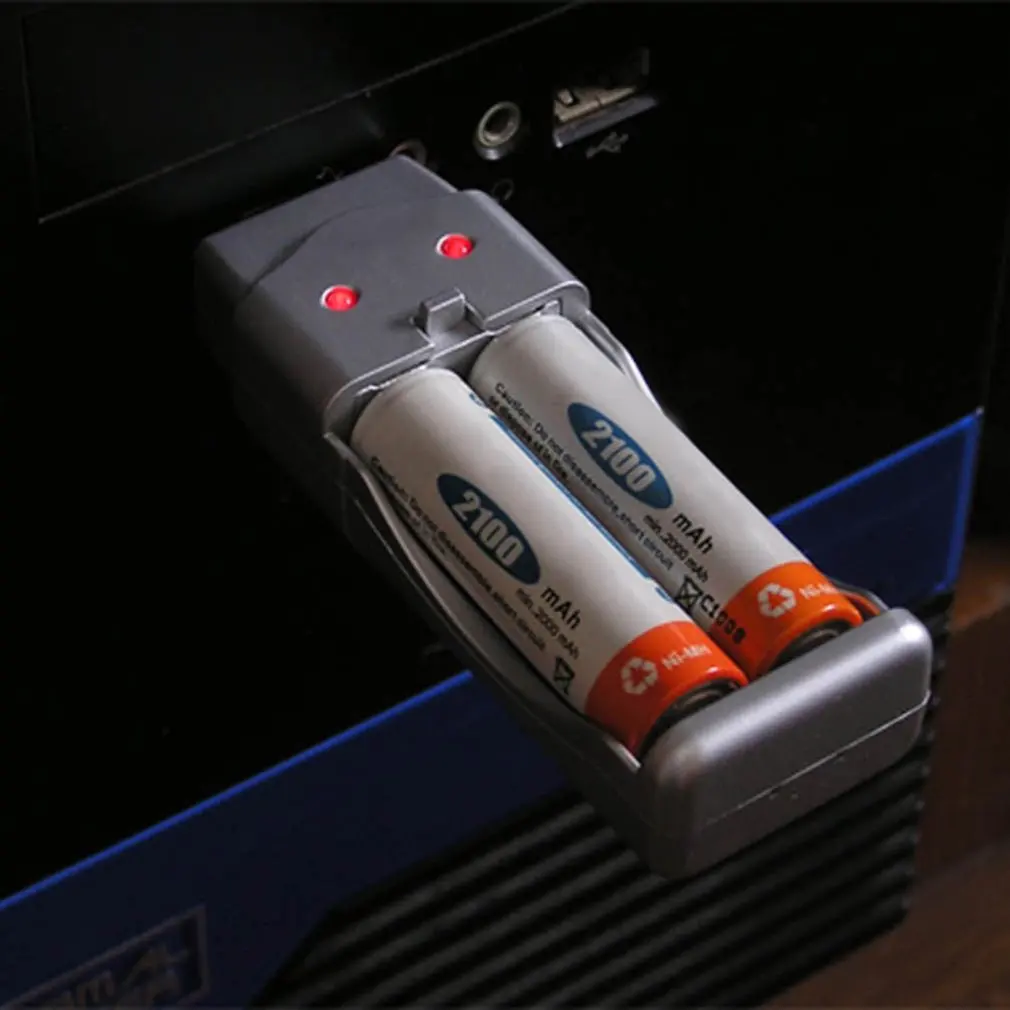 

Rechargeable NiMH Battery AA AAA High Capacity USB Charger AAA/AA*2=160mA USB DC5V Input USB Port/AC Converter Powered