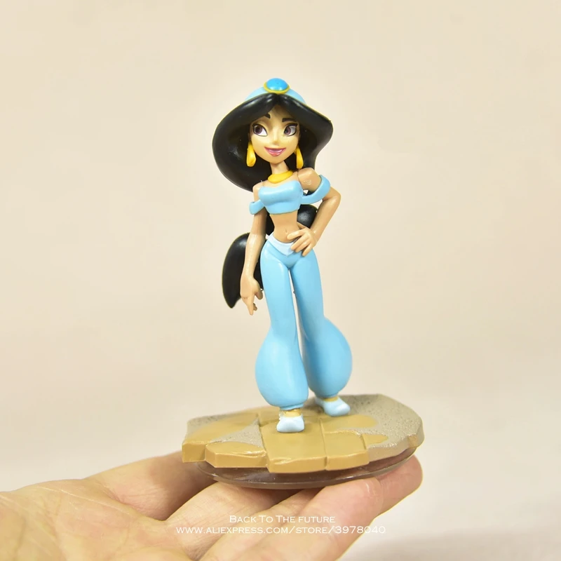 Disney Aladdin Jasmine Princess 9cm Action Figure Anime Mini Decoration PVC Collection Figurine Toys model for children gift