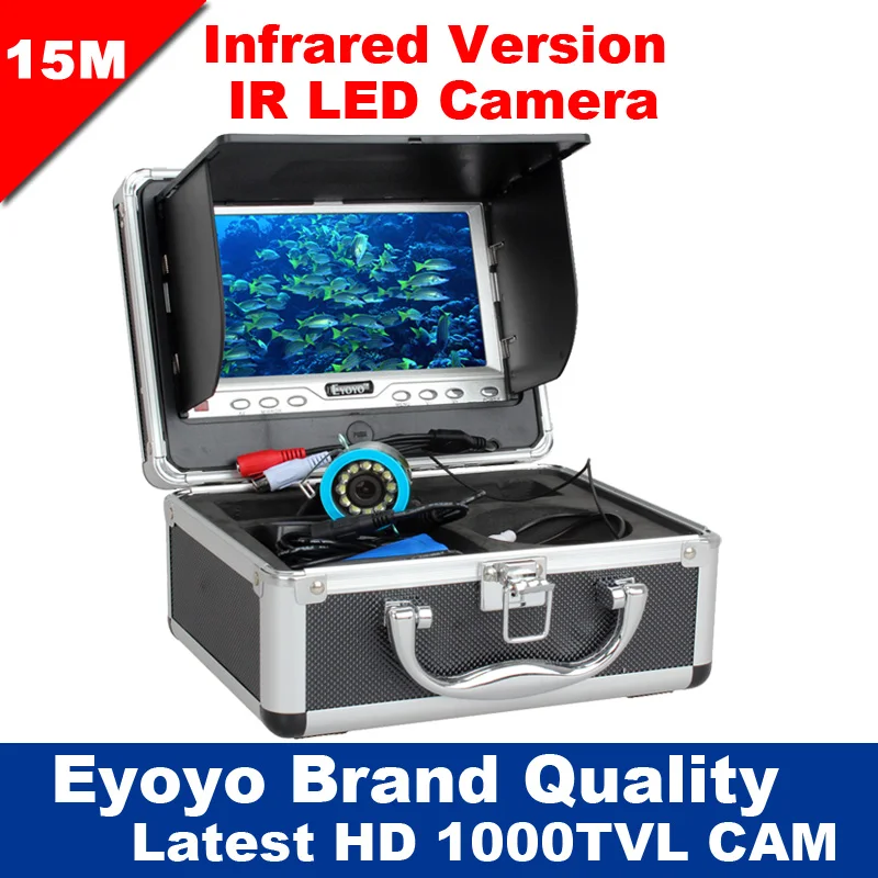 Eyoyo Original 15M Infrared Fish Finder 1000TVL Underwater Ice Fishing Camera 7