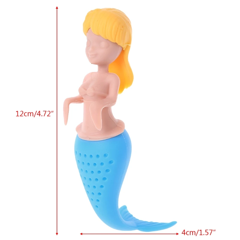 Русалочка для заварки чая Силиконовая Сумка Многоразовые ситечко чайник с фильтром Infusers чайная ложка чайный лист травяной инструмент дропшиппинг